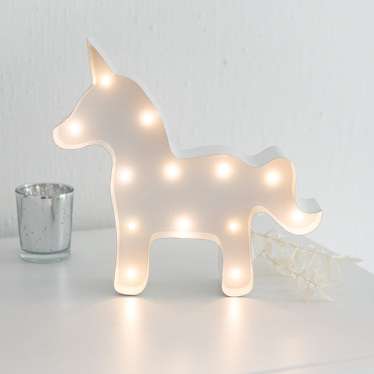 Leuchtendes Einhorn in Weiß | Kinderzimmer, Licht, Geschenk