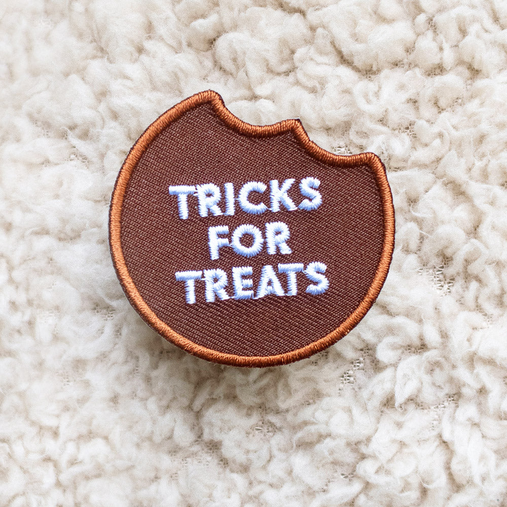 Patch zum Aufbügeln "Tricks for treats" | Hunde, Geschenkidee
