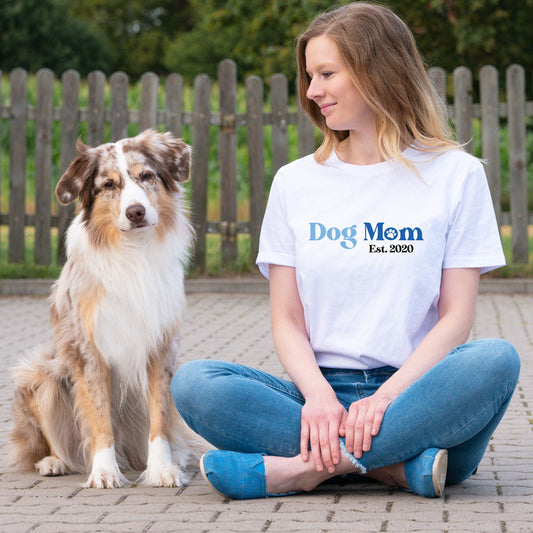 T-Shirt "Dog Mom" | Kollektion: Vintage Vibes | personalisiert | Geschenk, Geschenkidee, Hunde